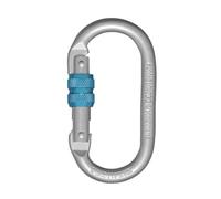 Irudek STEELSAFE 981 - Mosquetón de Acero con Cierre Screw-Lock de Rosca, Apertura 18 mm, Resistencia 25 kN, número de Serie Grabado, Ideal para Trabajos en Altura, Certificado EN 362 B