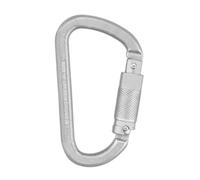 Irudek STEELSAFE 989 - Mosquetón automático de Acero con Cierre Tri-Lock de Triple acción, Apertura 22 mm, Resistencia 40 kN, Duradero y Seguro para Trabajos en Altura, Certificado EN 362 B