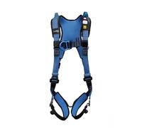 Irudek WIND BLUE 1 S-M - Arnés anticaídas con anclajes dorsal y esternal, hebillas automáticas K-EASY, acolchado IRUPAD Holetech, portaganchos, sistema ANTISLIP, NFC Ready, EN 361 / EN 1497