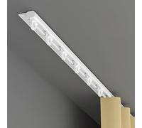 IRUGS Riel De Cortina Ultrafino, Riel De Cortina De Techo De Aluminio, Pista Silenciosa Vía Recta, para Separador De Ambientes Ducha Dormitorio(Blanca,70cm/2.30ft)