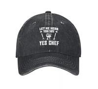 IRUHHGU Déjame oírte Decir sí Gorras de béisbol de Chef Gorras de béisbol Ajustables para Hombres y Mujeres Gorra de Vaquero