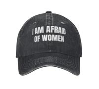 IRUHHGU Gorra de béisbol con Estampado Unisex-Adolescente para Mujer I Am Afraid of Women Summer y2k Gorras de béisbol Transpirables para Deportes al Aire Libre