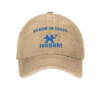 IRUHHGU Gorra de béisbol Europapa Joost Klein Europa Classic Distressed Denim Snapback para Hombres y Mujeres Gorras de Golf para Correr al Aire Libre Gorras Blandas
