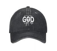 IRUHHGU Gorra de béisbol Impresa No Worries God Got Me para Hombres y Mujeres Gorra Ajustable Gorra de béisbol Snapback