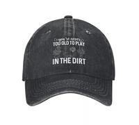 IRUHHGU Gorra de béisbol Impresa para Hombres y Mujeres, Nunca Eres Demasiado Viejo para Jugar en la Tierra, Gorra Ajustable de Camionero y papá, Gorra de béisbol Snapback