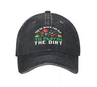 IRUHHGU Gorra de béisbol Impresa Unisex Nunca Eres Demasiado Viejo para Jugar en la Tierra Gorra de Camionero Ajustable Gorra de béisbol Snapback