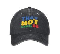 IRUHHGU Gorra de béisbol Impresa Unisex They Not Like Us Gorra de Papá Camionero Ajustable Gorra de béisbol Snapback