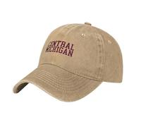 IRUHHGU Gorra de béisbol Lavada con Fuente de la Universidad de Michigan Central y2k Gorra de Camionero Divertida Sun Spring Men Women Outdoor Sport Snapback Cap