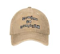 IRUHHGU Gorra de béisbol Personalizada de algodón Camino de Santiago Compostela Peregrino para Hombres y Mujeres Gorra de papá Transpirable al Aire Libre
