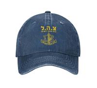 IRUHHGU Gorra de béisbol Vintage de Las Fuerzas de Defensa de Israel de la IDF para Hombres y Mujeres Gorra de Mezclilla desgastada Snapback Militar Militar Gorra Blanda desestructurada