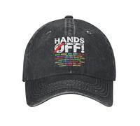 IRUHHGU Gorra de béisbol Vintage Hands Off para la Seguridad Social y Medicare Estilo Unisex Denim Desgastado Gorra de Sol Regalo al Aire Libre Gorras Sombrero