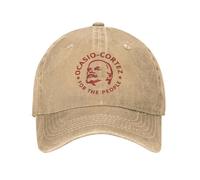 IRUHHGU Gorra de béisbol Vintage Ocasio-Cortez Vladimir Lenin Socialism Unisex Distressed Snapback CCCP URSS Marxismo Gorra Ajustable al Aire Libre
