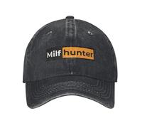 IRUHHGU Gorras de béisbol de Hombre y Mujer de Cazador de Milf Divertidas geniales Gorras de Mezclilla desgastadas Sombrero Vintage para Actividades al Aire Libre Ajustable para el Sol