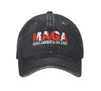 IRUHHGU Gorras de béisbol para Hombres y Mujeres de Maga Make America Go Away Canada Sarcasm Saying Distressed Washed Hat Vintage Outdoor Gift Sun Cap