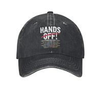IRUHHGU Gorras de béisbol Unisex Hands Off Social Security y Medicare Denim Desgastado Sombreros Lavados Exterior Todas Las Estaciones Regalo Sombreros