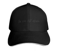 IRUHHGU La Vie EST Douce (La Vida es Dulce) Gorra de béisbol en Sombrero Visera térmica Visera Mujer Hombre