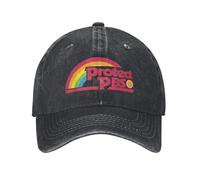IRUHHGU Protect P.B.S Save Public Broadcasting Service Gorras de béisbol Vintage Distressed Denim Rainbow Headwear Unisex Outdoor Gift Hats