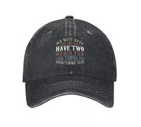 IRUHHGU Unisex Mi Esposa Dice Que Tengo Dos Defectos Gorra de béisbol Impresa Ajustable Golf Tenis Gorra Gorra de béisbol Snapback