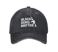 IRURYSHH Black Guns Matter, Bold Print, Pro-Gun Demin Cap Outdoor Adventures Hats Woman Cap Man Summer