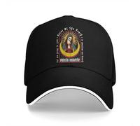 IRURYSHH Gorra de béisbol para Hombre Lavada Saint of The Death Trucker Snapback Gorras Sombrero de papá Calavera Mexicana Santa Muerte Gorras de Golf
