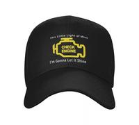 IRURYSHH Gorra de béisbol Personalizada Punk Mechanic Car Driver Check Engine Light para Mujeres y Hombres Gorra de papá Transpirable para Exteriores Gorras Snapback