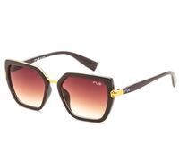 IRUS Pentagon - Gafas de sol para mujer, 100% protección UV, lentes de policarbonato marrón degradado