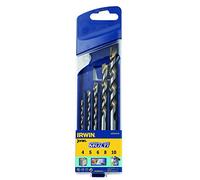 IRWIN 10501938 Juego de - brocas (Taladro, Juego de brocas, Hormigón ligero, Mármol, Chapa metálica, Madera, Mango cilíndrico, 5 pieza(s))