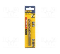 Broca de cobalto hss, irwin, modelo 10502562, para perforar acero inox