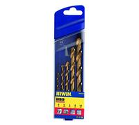 IRWIN 10502604 - Juego serie HSS Titanium, 5 uds.: 4/5/6/8/10 mm