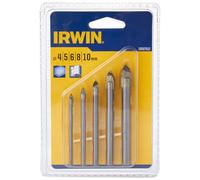 Irwin 10507912 - juego serie glass & tile, 5 uds.: 4/5/6/8/11 mm