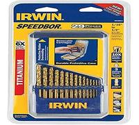 Irwin 3018011 Speedbor 29 bits 1/16 pulgadas a 1/2 pulgadas Twist Drill Bit Surtido en índice de metal