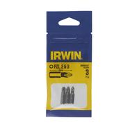 Irwin broca de tornillo pozidriv 25 mm pz1/pz2/pz3 3 piezas