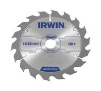 IRWIN Hoja de Sierra Circular para Madera, 150mm, 18T ATB, Carburo de Tungsteno