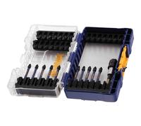 IRWIN IW6062507 - Puntas cortas (25 mm)- PH1 x 2/PH2 x 3/PH3 x 2/PZ1 x 2/PZ2 x 3/PZ3 x 2/TX20 x 3/TX30 x 2/TX25 x 2, Puntas largas (50 mm) - PH2 x 5/PZ x 5/76 mm portapuntas