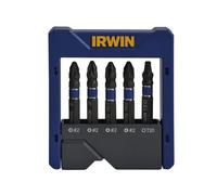 IRWIN Juego de 5 Puntas para Destornillador de Impacto, Phillips/Pozi/TORX