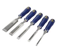 Irwin Marples M444 Borde Biselado Cincel Azul Chip Mango Juego, 5 Piezas
