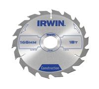 IRWIN Sierra Circular de Construcción 165 x 30mm 18T ATB
