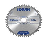 IRWIN Sierra Circular Profesional para Aluminio, 210mm x 30mm, 60 dientes TCG