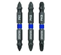 IRWIN Tools 1882352 Impact Performance Series - Destornillador de doble extremo con 2 3/8 pulgadas de longitud, 3 piezas