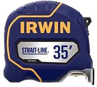 Irwin Tools IRWIN Strait-Line - Cinta métrica, 35 pies, incluye control de retracción, para todas tus necesidades de medición (IWHT39395S)