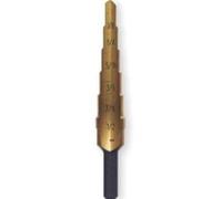IRWIN Unibit2T Shank Step Drill Bit, Titanium Nitrate Coated 3/16" to 1/2" by 1/4" Shank Step Drill Bit (15102)