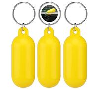 IRYNA Paquete de 3 llaveros flotantes amarillos flotantes para barcos llavero multifuncional flotante de agua para surf, natación, buceo, pesca, flotador, deportes acuáticos, accesorios