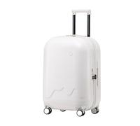 IRYZE Maleta Cabina Juego De Equipaje Rígido con Maleta con Ruedas Y Orificio De Carga USB con Bloqueo De Código TSA Maletas de Viaje (Color : White, Size : 20IN)
