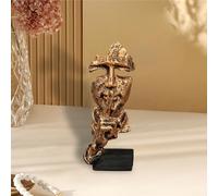 is a Golden Statue Modern Mens Home Room Decor Sculpture Bookshelf Decorative 4.7 x 4.3 x 13.1 pulgadas (oro antiguo) Udq140 (oro, 8 cm)