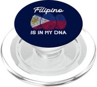 Is In My DNA Funny Filipino Filipinas Bandera Huella Dactilar PopSockets PopGrip para MagSafe