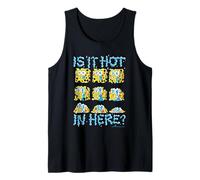 Is It Hot in Here? Melting Spongebob Grid Funny Cartoon Camiseta sin Mangas