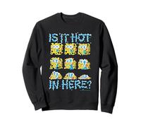 Is It Hot in Here? Melting Spongebob Grid Funny Cartoon Sudadera
