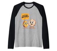 Is It Hot Outside Broma de palomitas de maíz de bocadillos - Camiseta Manga Raglan