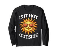 Is It Hot Outside Snack Movie Popcorn Joke - Manga Larga