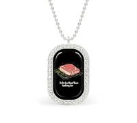 Is It Meat Youre Looking for - Collar ajustable para mujer, colgante de cadena de joyería para viajes y fiestas, talla única, Metal